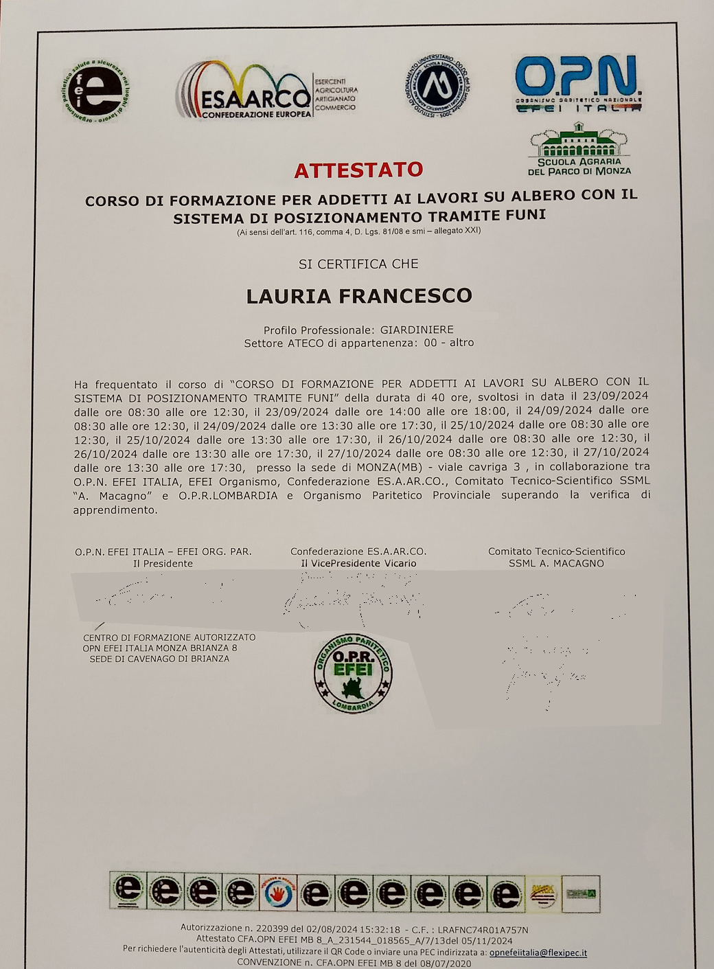 Diploma e certificazione